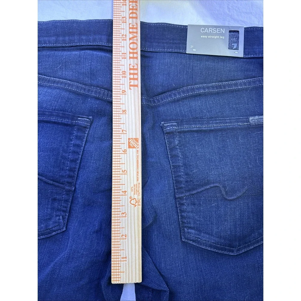 NWT 7 For All Mankind JEANS MENS 31 Carsen Easy Straight Leg Blue Stretch